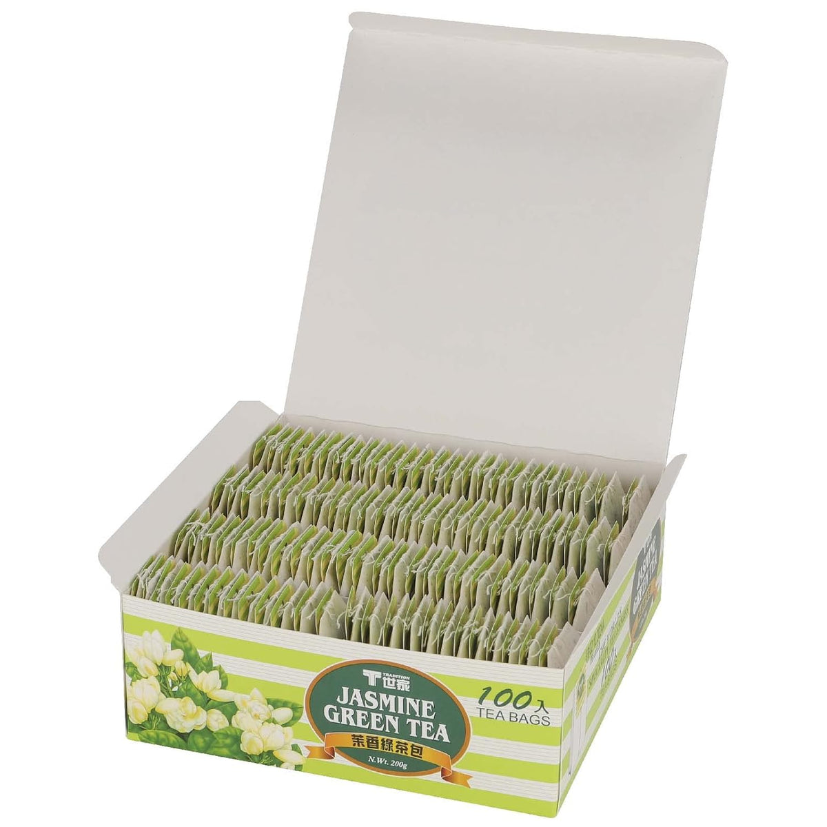 T TRADITION Jasmine Green Tea Bag 100 Packs