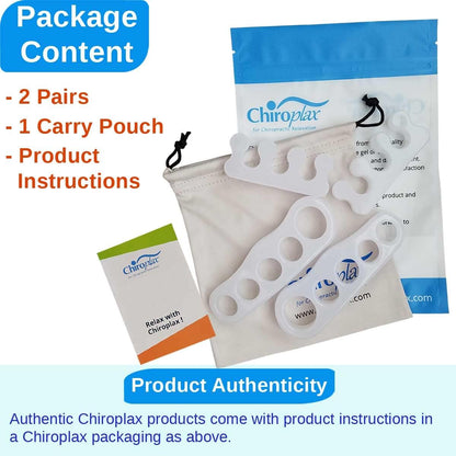 Chiroplax Gel Toe Separators Stretchers Spacers Bunion Tailor's Relief