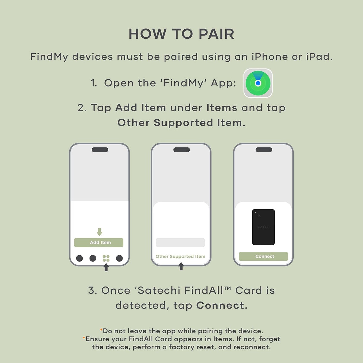 Satechi FindAll Wallet Card, Find My Compatible, Wireless Charging, Black