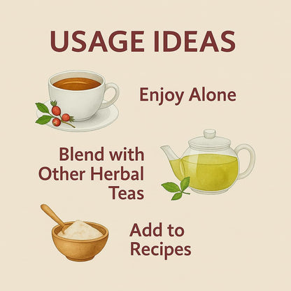 Blentolia Rosehip Tea – Whole Dried Rosehip in Tea Bags – Rich in Vitamin C & Antioxidants – Immune Support Herbal Tea – 30 Tea Bags