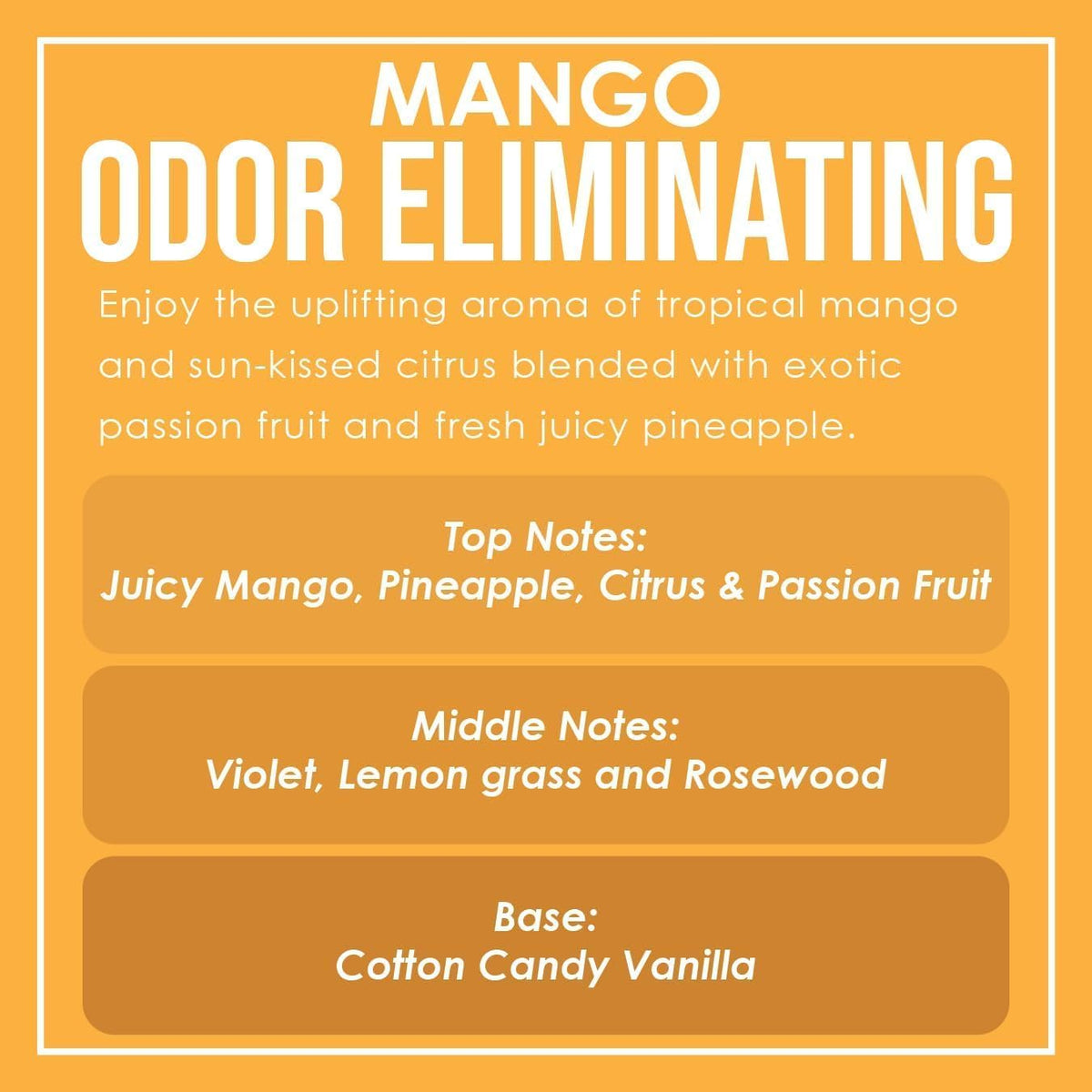 Vanilla Bean Odor Eliminating Highly Fragranced Candle - Eliminates 95% of Pet, Smoke, Food, and Other Smells Quickly - Up to 80 Hour Burn time - 12 Ounce Premium Soy Blend - Colors A