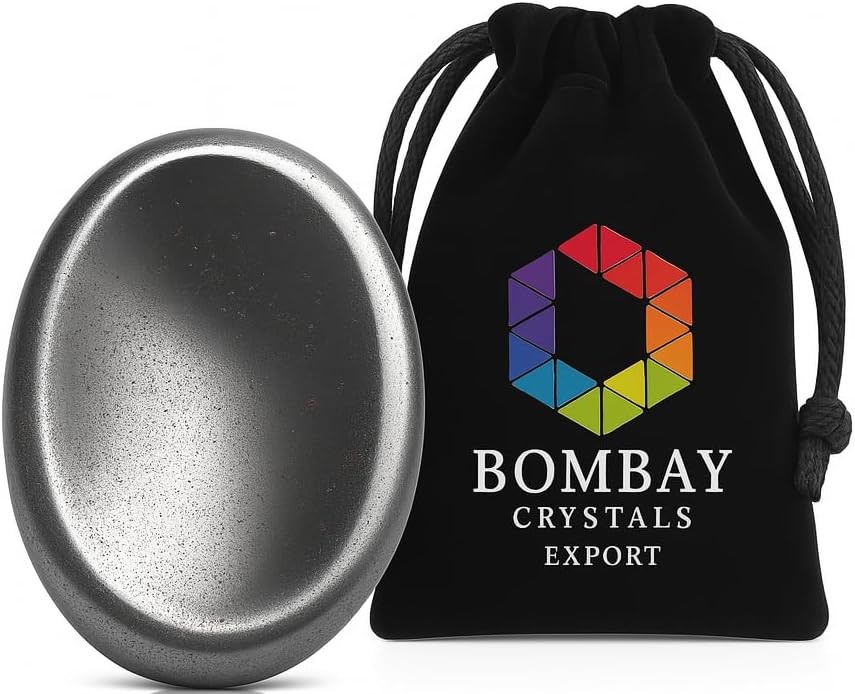Natural Polished Thumb Palm Crystal for Meditation, Labradorite Worry Stone for Stress Relief, Anxiety Support & Pocket Reiki Healing