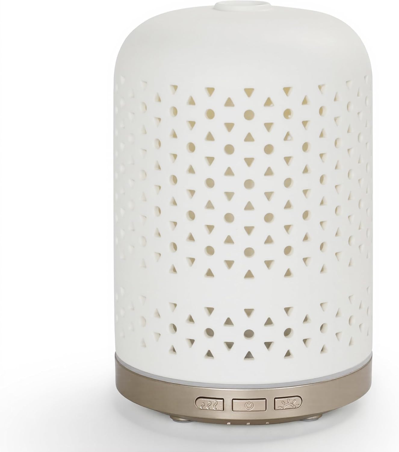Essential Oil Diffuser - 2.4MHz Ultrasonic Glass Diffuser with Pulse/Continuous Mist & Night Light, Waterless Auto-Off, Silent Aromatherapy Diffuser for Home, Office, Yoga, Spa, Gifts & Home Decor.