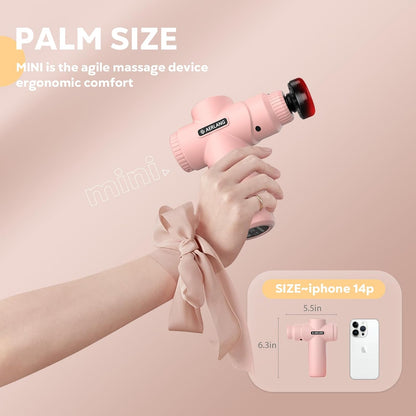 AERLANG Christmas Gift for Women Massage Gun with Heat deep Tissue Pink