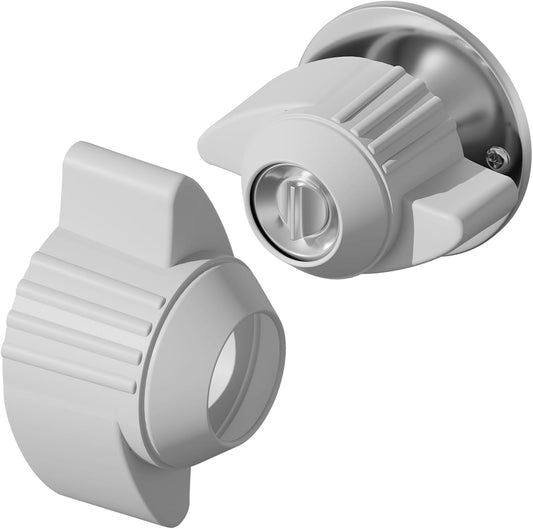 Homakover 2 Pack Door Knobs Cover, Non-Slip Silicone Door Knob Grips, Fits All Door Knob ≤1.77Inch, for Arthritis and Senior Living Aids, Protects Walls from Dents and Damage (Gray)