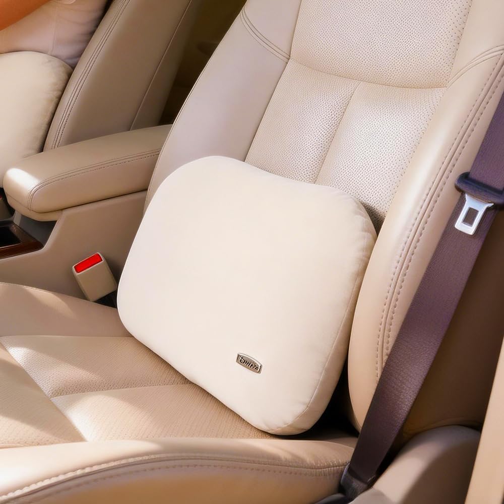 Lower Back Automotive Lumbar Support Pillow for Car Recliner Cushion Black