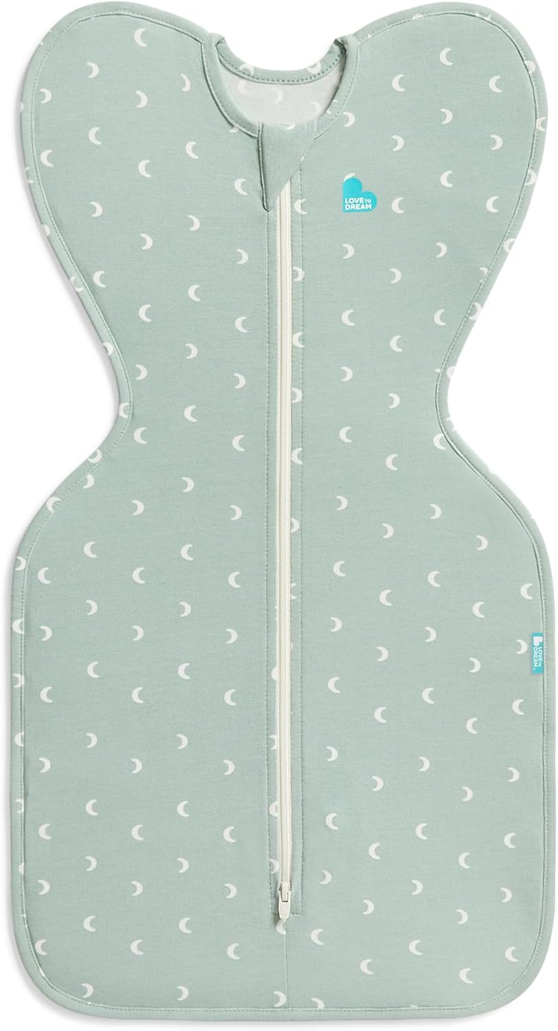 Love to Dream Swaddle UP, Baby Sleep Sack, Self-Soothing Swaddles for Newborns, Get Longer Sleep, Secure Fit Helps Calm Startle Reflex, New Born Essentials for Baby, 1.0 TOG, 13-19 lbs, Deep Olive