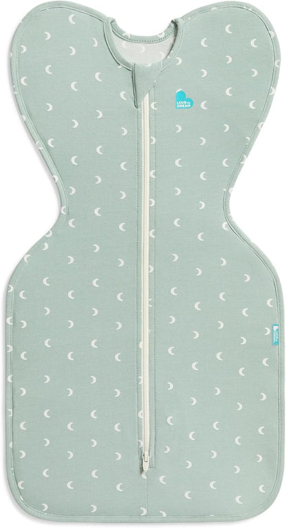 Love to Dream Swaddle UP, Baby Sleep Sack, Self-Soothing Swaddles for Newborns, Get Longer Sleep, Secure Fit Helps Calm Startle Reflex, New Born Essentials for Baby, 1.0 TOG, 13-19 lbs, Deep Olive