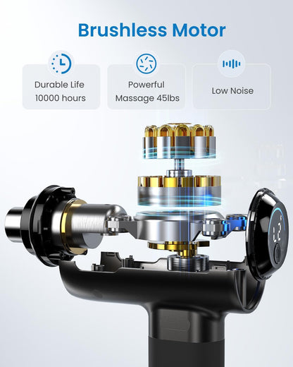 RENPHO Active+ Massage Gun, App-Controlled Guided Courses, Bluetooth
