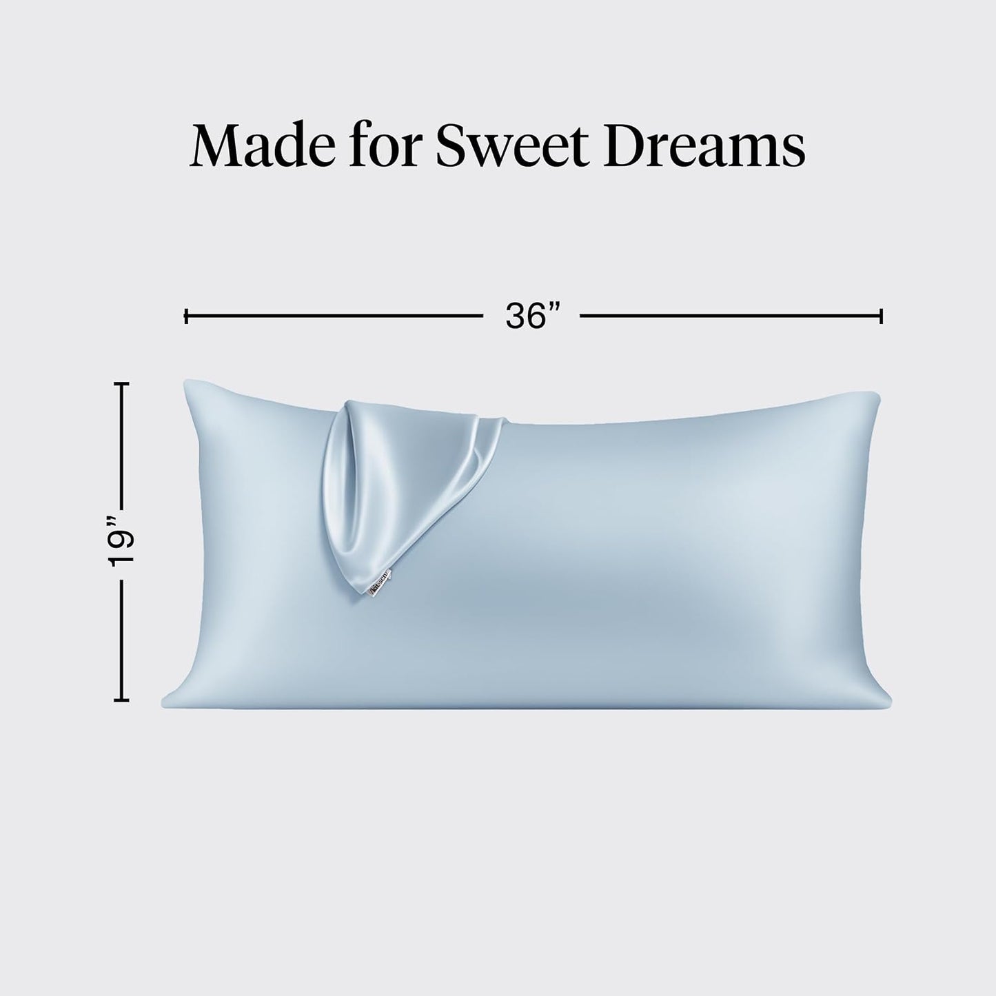 Kitsch Satin Pillowcase with Zipper for Hair & Skin - Softer Than Silk Pillow Cases, Smooth Cooling Satin Pillow Case, Wrinkle-Free, Machine Washable - Pillow Cases Standard Size (19x26) - Blush
