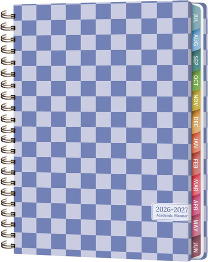 Planner 2026-2027, Weekly and Monthly Calendar Planner, JUL 2026 - JUN 2027 | Academic Year, Daily Agenda Book, A5(6.3'' x 8.5''), Sprial Bound, Inner Pocket, Office School Use
