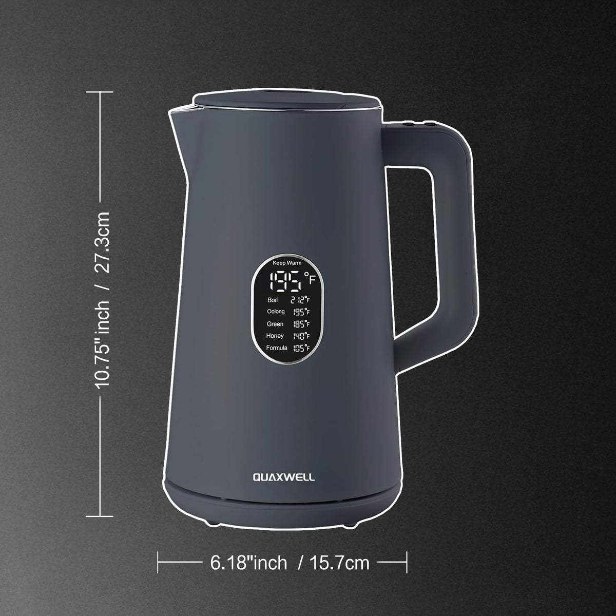 1.5L Electric Kettle Temperature Control, Green