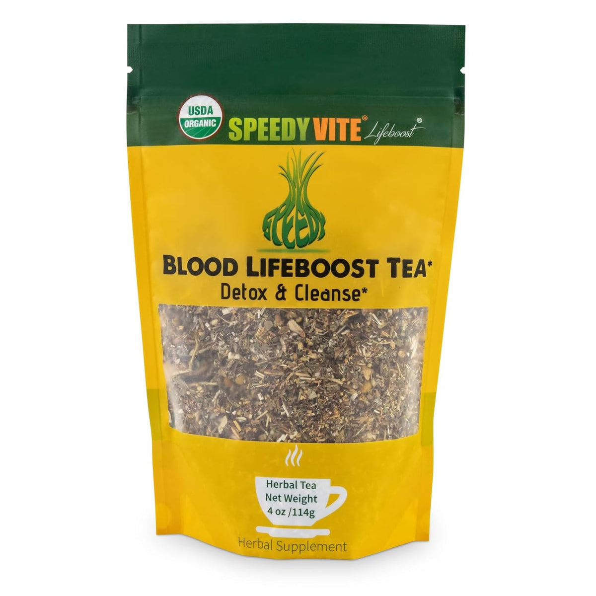 SpeedyVite® Blood Lifeboost Tea | Cleanses & supports natural removal of excess waste chemicals from the blood stream* | Contains Echinacea, Chamomile and more
