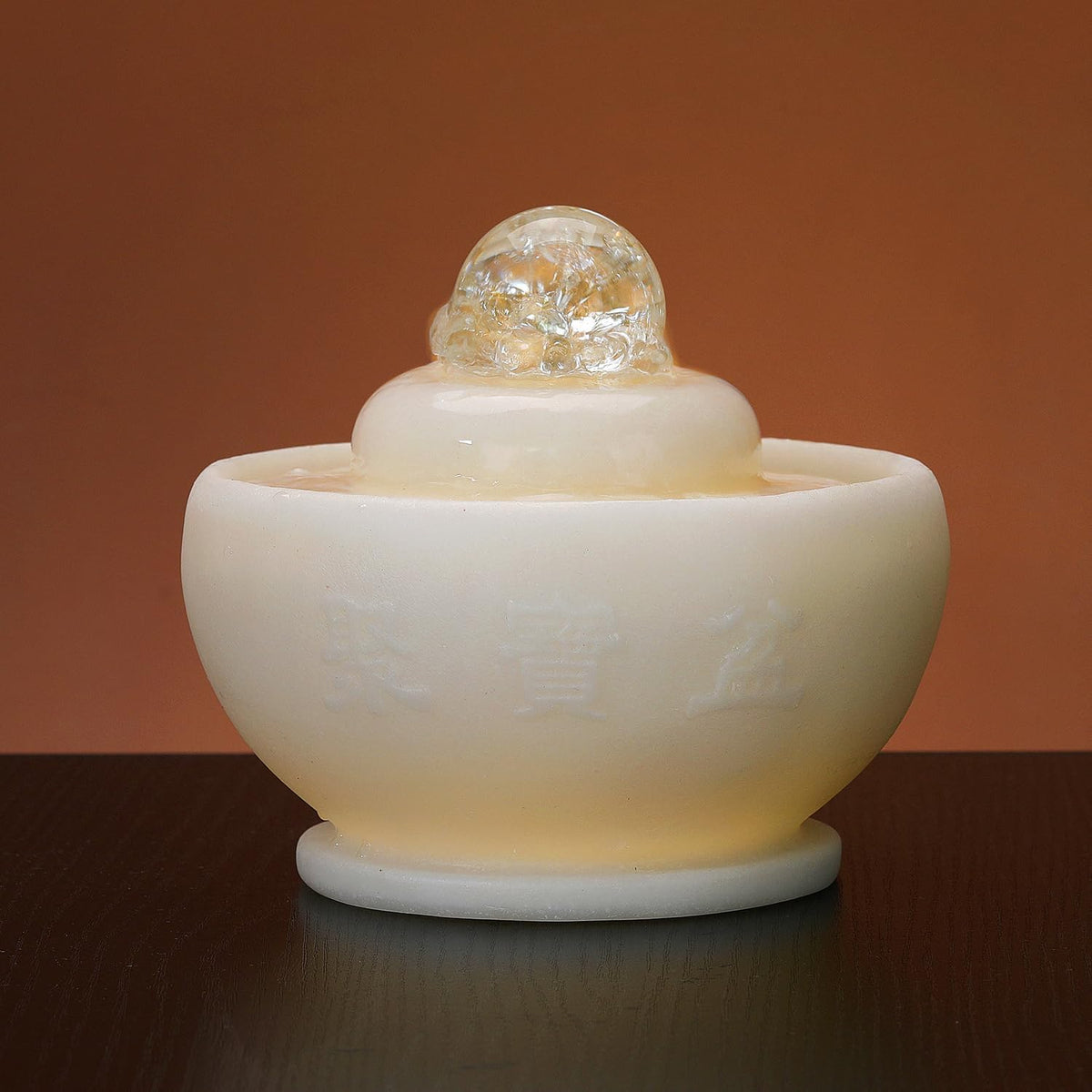 Tabletop Water Fountain - Desktop Waterfall Fountain Indoor Tabletop Humidifiers Home Decoration for Office, Living Room, or Bedroom