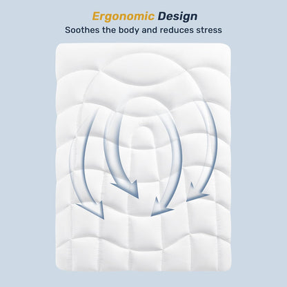 Unikome Ultra Soft Waterproof Mattress Pad King, Cooling Mattress Protector for Hot Sleepers, 5-Layers Noiseless Washable Mattress Cover with 8"-21" Deep Pocket (Light Blue, 78x80)