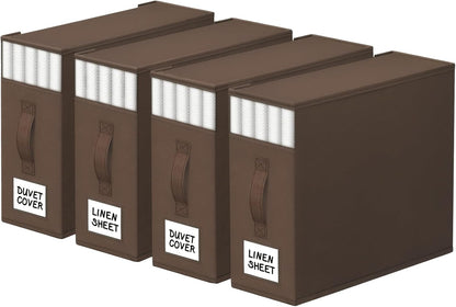 StorageTastic Bed Sheet Closet Organizers and Storage Under Bed Storage