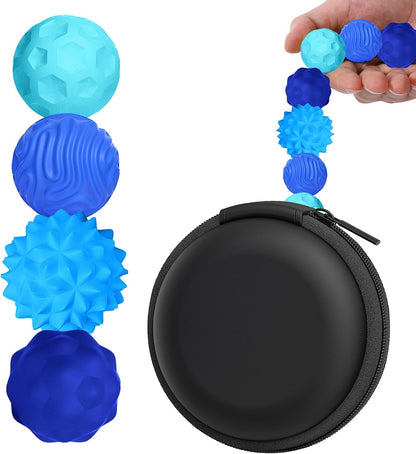 BUSOHA Silicone Magnetic Fidget Balls - 4 Pack Fidget Toys for Adult