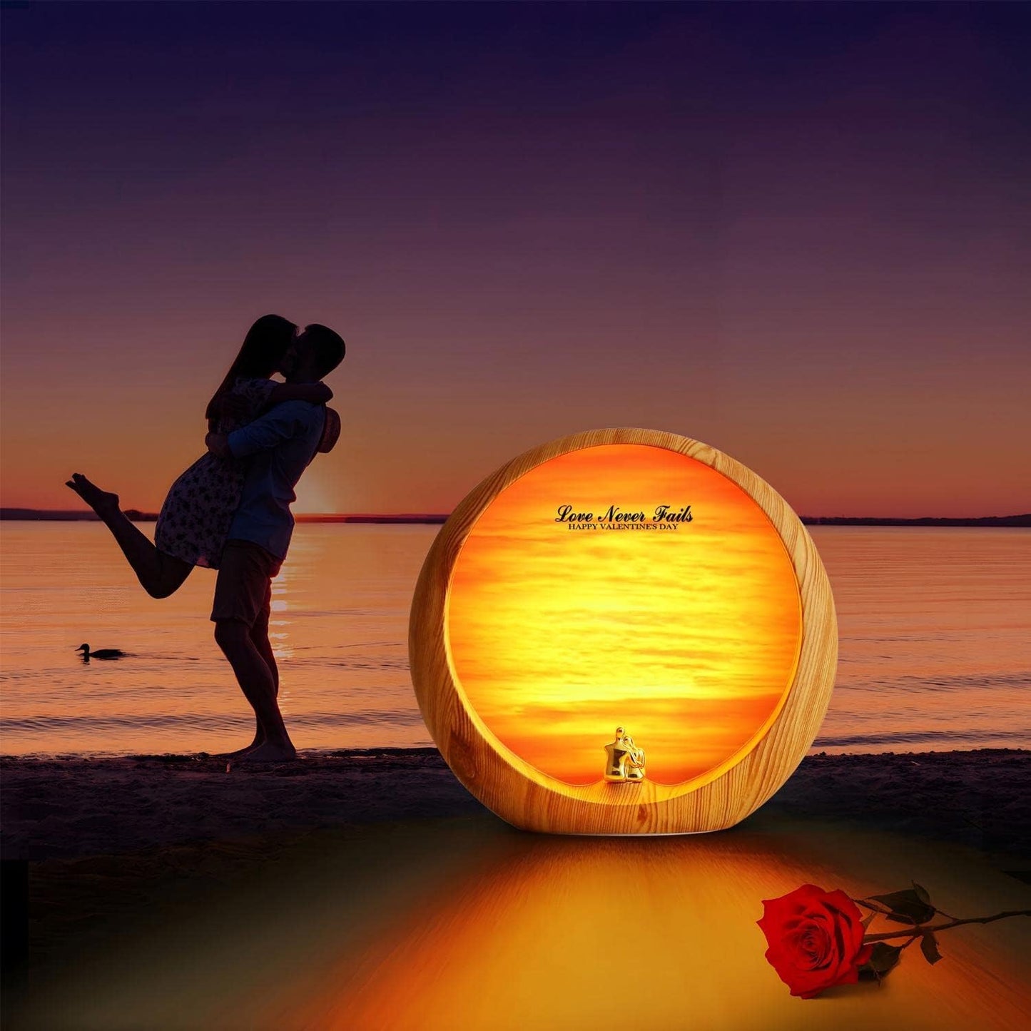 mamre Romantic Dimmable Sunset Lamp Home Decor Sunset Table Lamp Gift for Living Room Bedroom