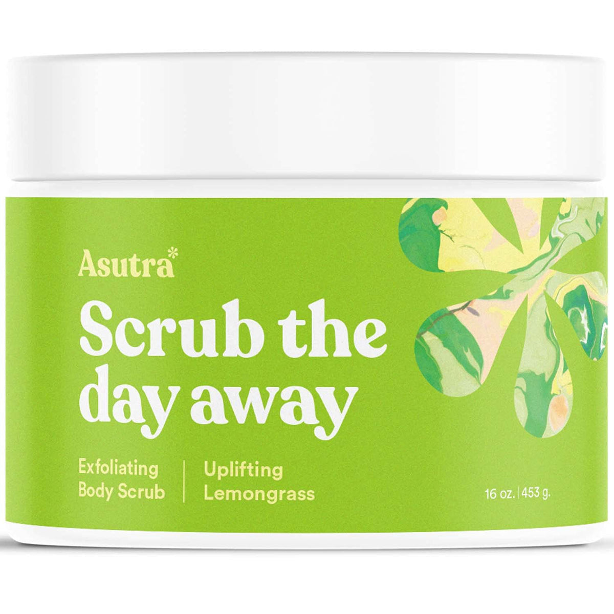 ASUTRA Dead Sea Salt Essential Oil Body Scrub Exfoliator (16 Ounce)