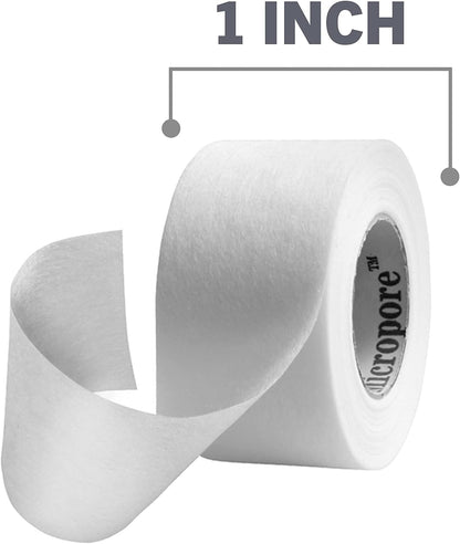 Nexcare Gentle Paper Tape, Medical Paper Tape, Secures Dressings and Lifts Away Gently - 1 In x 10 Yds, 2 Rolls of Tape