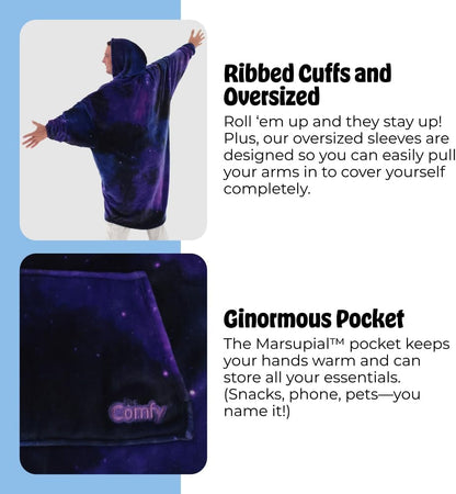 THE COMFY Dream | From Shark Tank | Patented | No Sherpa | Light Wearable Blanket Hoodie | Gift for Women & Men | One Size