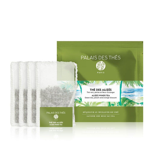 Palais des Thés - Alizes Winds Iced Tea - Green Tea - 4 XL Cotton Tea Bags