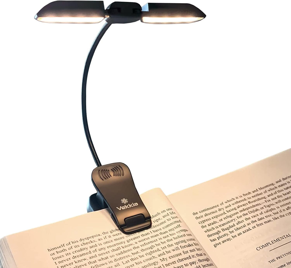 Vekkia 14 LED Rechargeable Book Light for Reading at Night