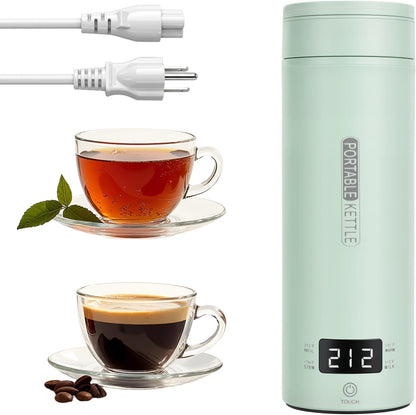 Portable Electric Kettle （120V）, Travel Tea Kettle, 316 Stainless Steel Premium Liner, 4-speed Temperature Adjustment with Auto Shut-off and Boil-Off Protection black
