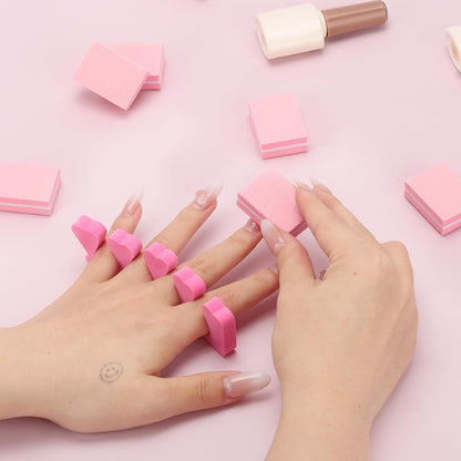 48pcs Sponge Toe Separators Pedicure Set for Nail Polish- Premium Nail Art Painting and Polishing Tool Kit, 4 Funy Color
