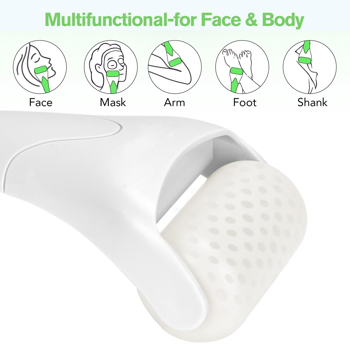 Fronnor Ice Roller for Face,Eyes,Facial Massager Tool,Soothing Skin Care Tool,Cooling Skincare Device for Puffiness,At-Home Spa Gift for Women