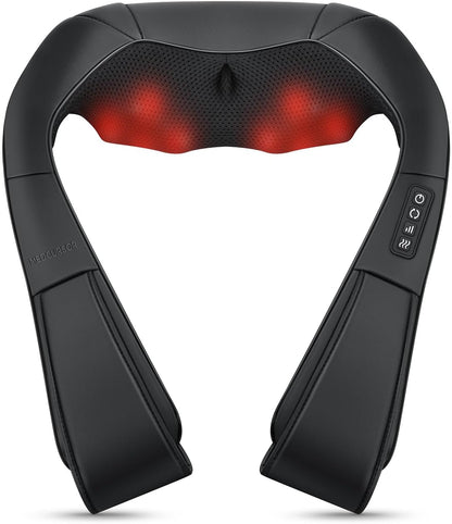 Medcursor Neck Massager with Heat - Deep Tissue Pain Relief, Rechargeable Shiatsu Neck and Shoulder Massager, Ideal Choice for Men, Women, Mom & Dad