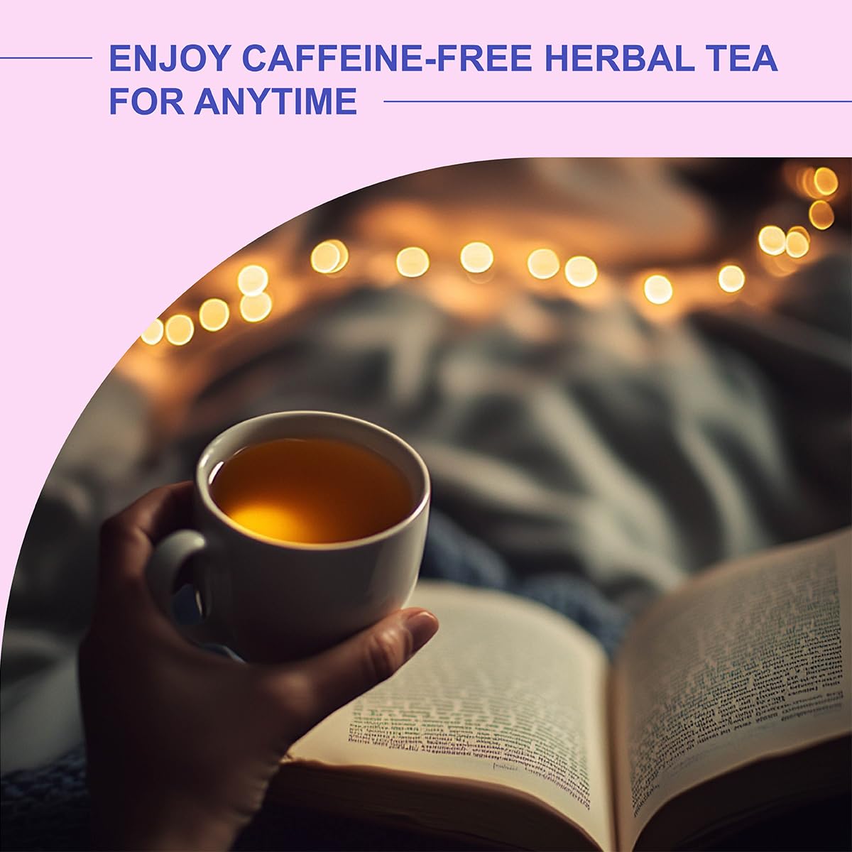 WT WEETEE Chamomile & Passionflower Nighty Herbal Tea Bags 50ct for Bedtime