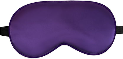Sleep Mask, Silk Eye Mask for Sleeping with Adjustable Strap, Satin Blackout Sleeping Eye Mask for Men&Women, Comfortable Blindfold Eyeshade for Night Sleep(Black)