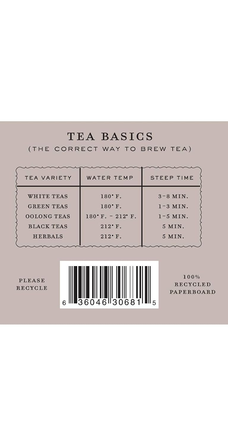Harney & Sons Premium Tea, Organic Rooibos Herbal Tea, Individually Wrapped Tea Bags, 20/box