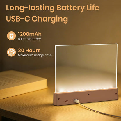 LED Book Light, 3 Color Temps & Stepless Dimming, Night Reading with Timer