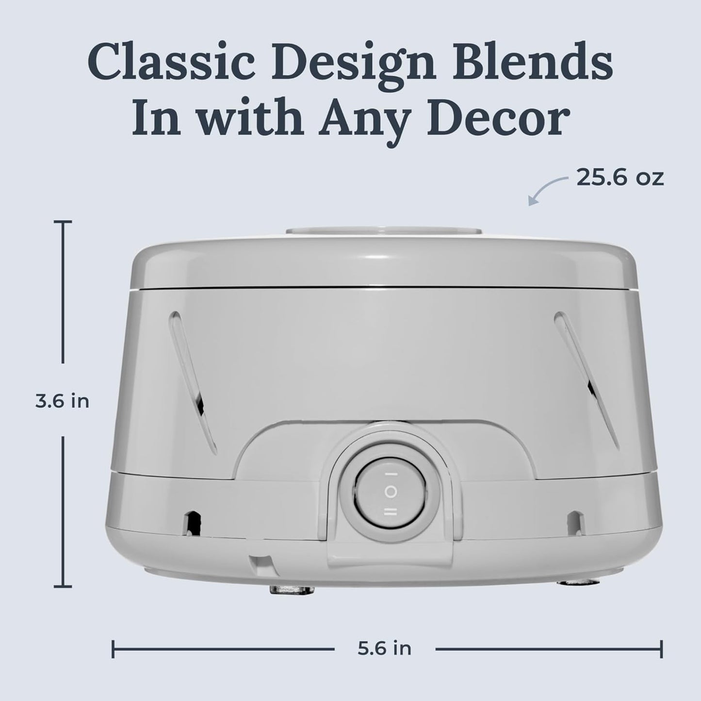 Yogasleep Dohm Classic (White) The Original White Noise Sound Machine, Soothing Natural Sounds from a Real Fan, Sleep Therapy for Adults & Baby, Noise Cancelling for Office Privacy & Meditation