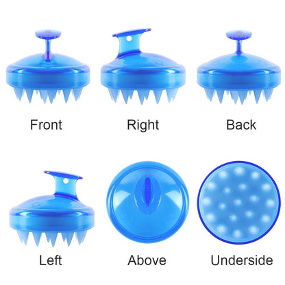INVODA Scalp Massager Shampoo Brush Soft Silicone Bristles for Dandruff Removal & Hair Growth, Waterproof Wet/Dry Use, Men, Women & Pets