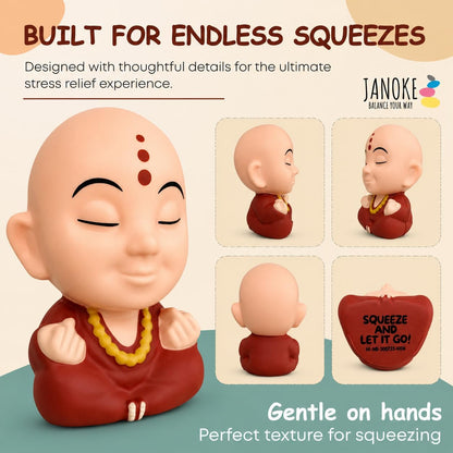 Funny Stress Balls for Adults - Zen Style Squishy Squeeze Toy, Hilarious Gag Gift for Coworkers, Men & Women – Unique Stress Relief Desk Toy