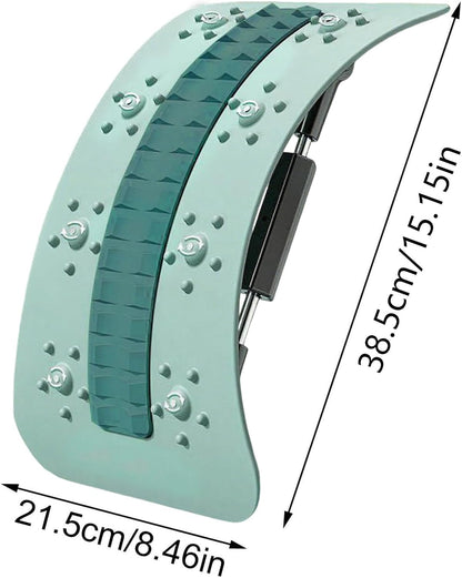 Back Stretcher Device, Multi-Level Back Support Adjustable, Spinal Board Massager with Curved Design, Stretching Equipment Tool Relieves Tension, for Daily Stretching and Relaxation