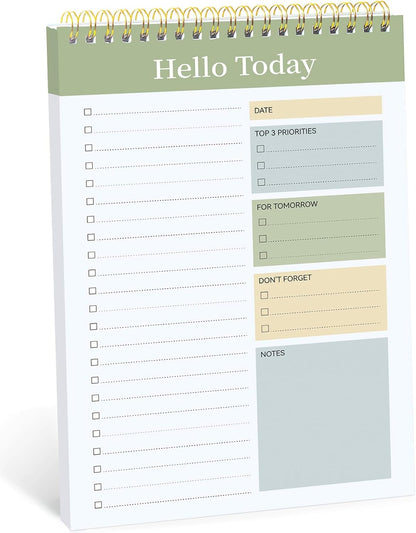 Taja To Do List Notepad - To Do List Notebook for Work with 52 Sheets, 9.8" x 6.5", Undated Daily Planner Perfect for Daily Tasks and Goal Setting, Notepad Suitable for Office, Home & School - Violet Dream