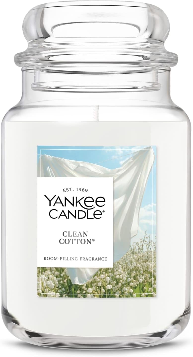 Yankee Candle Mid Summer's Night, Scented Candle, 22oz Large Jar with up to 150 Hour Burn, Giftable