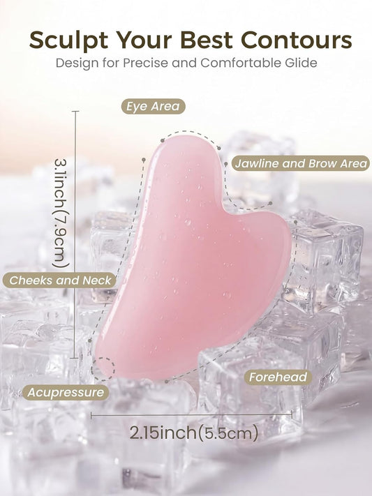 Gua Sha Facial Tools – Stone Guasha Tool for Face, Neck & Body