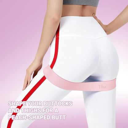 Resistance Bands for Working Out - 2/3/4 Pack Elastic Loop Exercise Band Set 15 25 35 50 lbs, Strength Training Stretching Home Gym Workout Bands for Pilates Yoga Leg Glute Arm Workout for Women Men