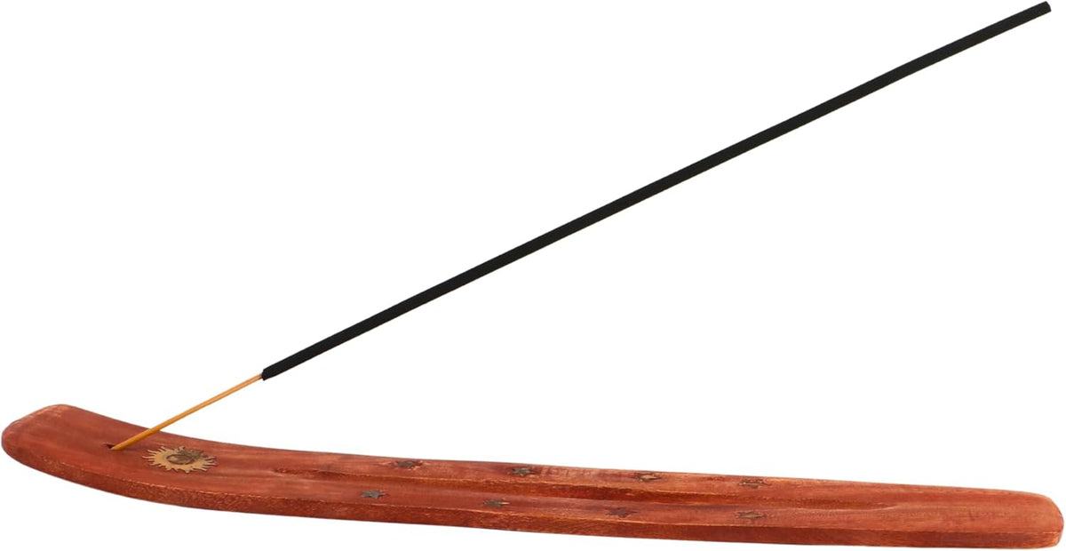 Hosley Wood Incense Holder Sun 10 Inches Ideal Gift for Wedding, Aromatherapy, Zen, Spa, Reiki, Meditation