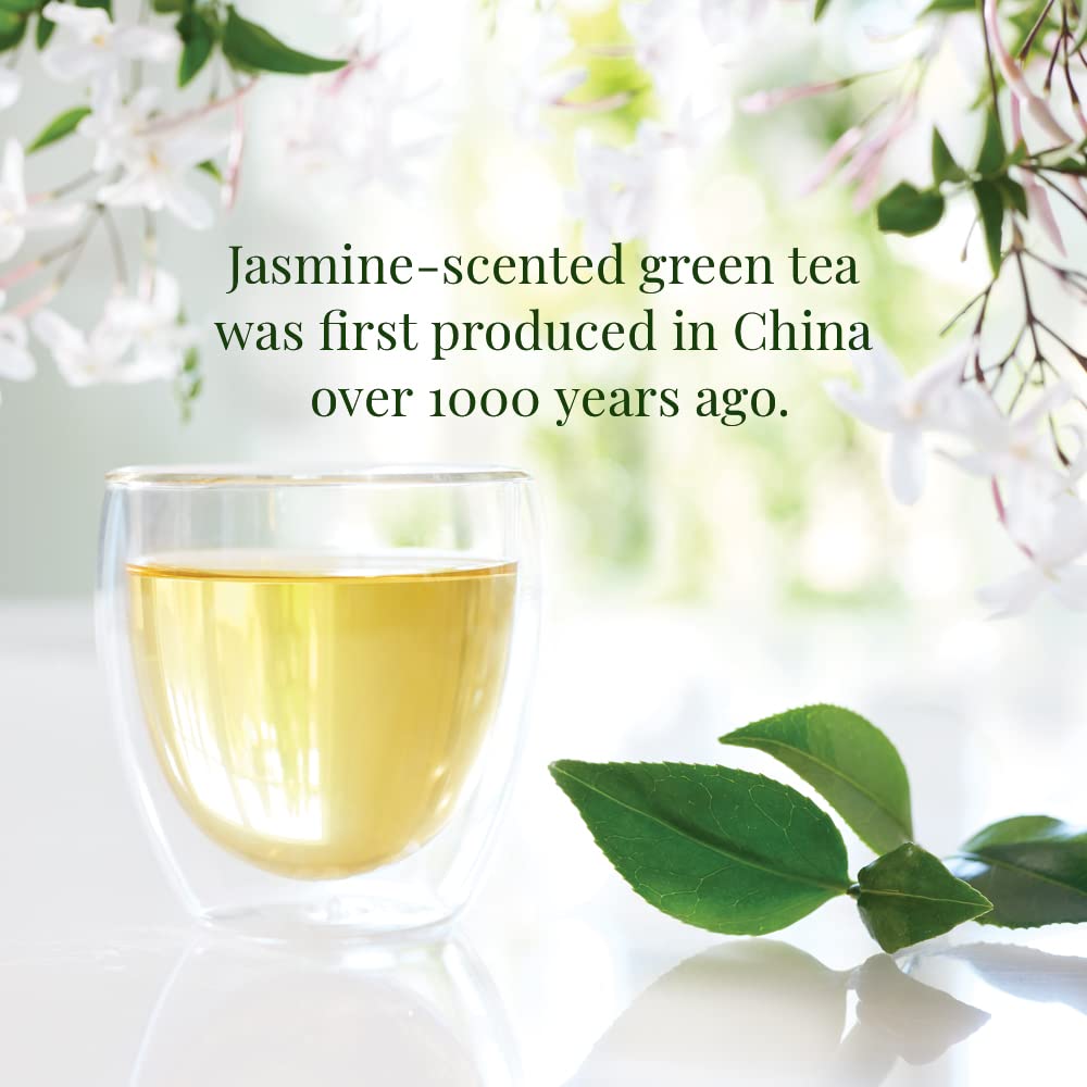 The Republic of Tea Organic Jasmine Green Tea, Low Caffeine, 50 Count