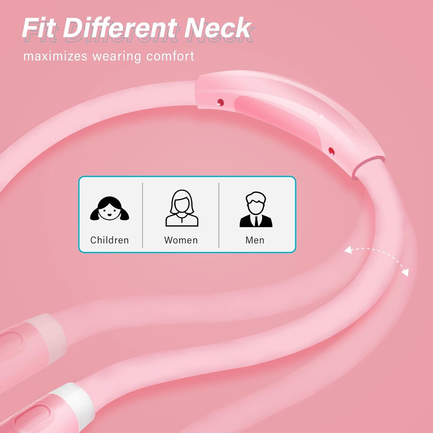 Vekkia Rechargeable LED Neck Reading Light, Book Lights for Reading in Bed, 3 Brightness Levels, Flexible Soft Silicone Arms Comfortable Wear, Long Lasting. Great for Readers, Craft & Knitting