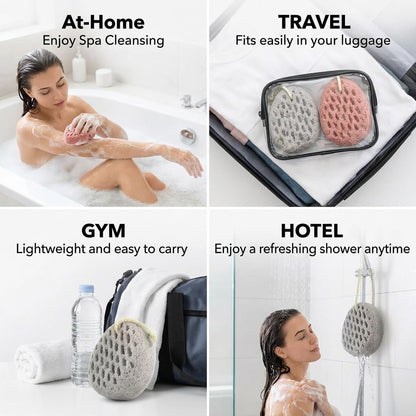 BAIMEI IcyMe Body Bath Sponge for Shower – Soft & Exfoliating, 2-Pack