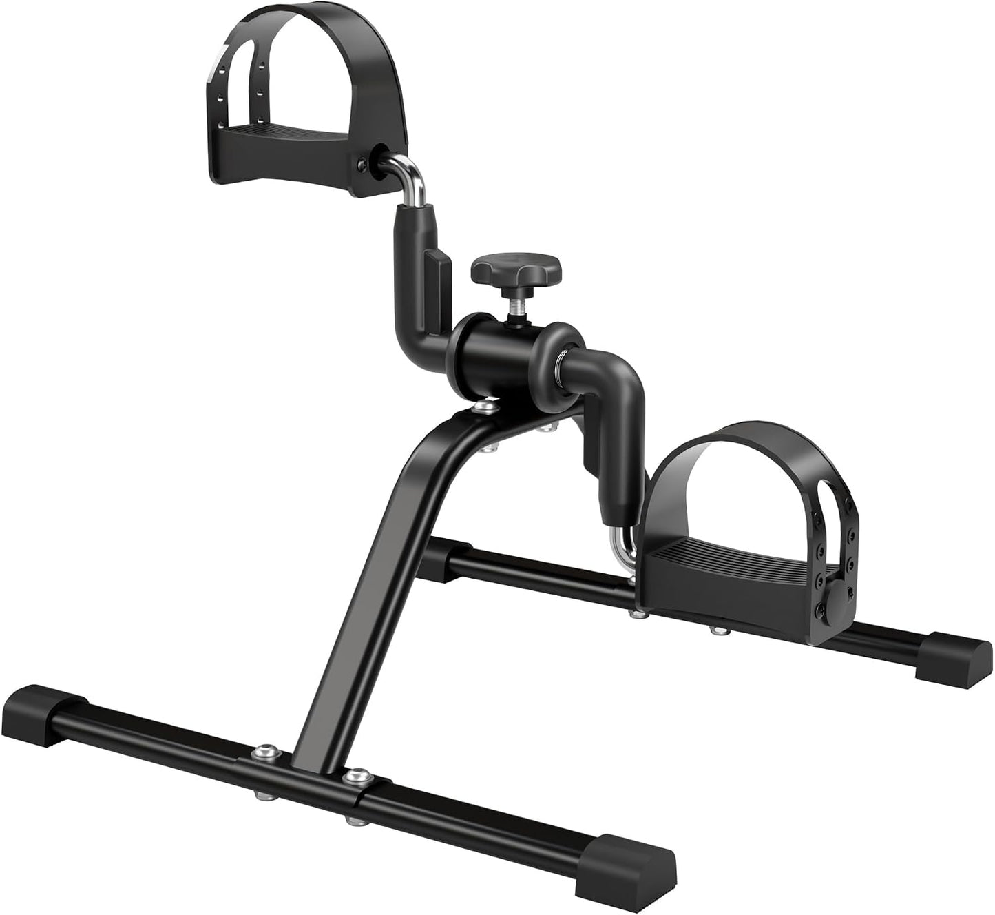 Pedal Exerciser Mini Stationary Cycle with Adjustable Resistance, Under Desk Bike for Home Exercise Equipment, Lightweight and Compact