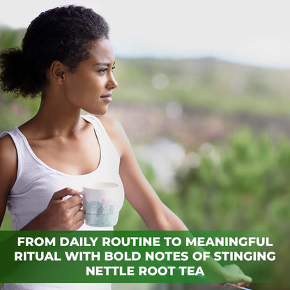 30 Bags Nettle Root Dried Stinging Nettle Root Herbal Tea - 30 Count 1.5g Bags Herb Tea Raíz De Ortiga