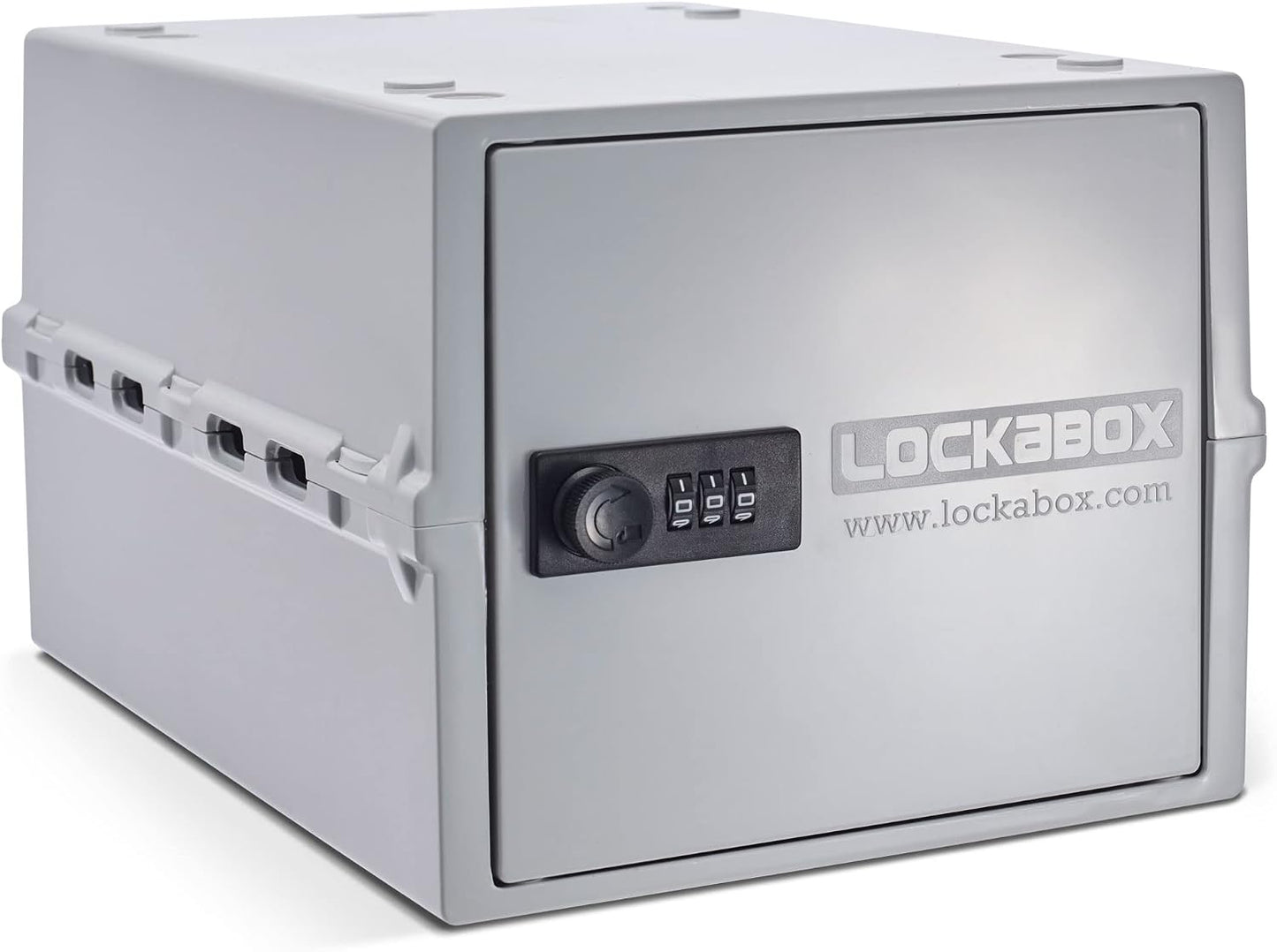 Lockabox One™ | Premium Lock Box | Medium Combination Lock Box For Food, Medicine & Home Safety | External Size 12 x 8 x 6.6 inches (Crystal)